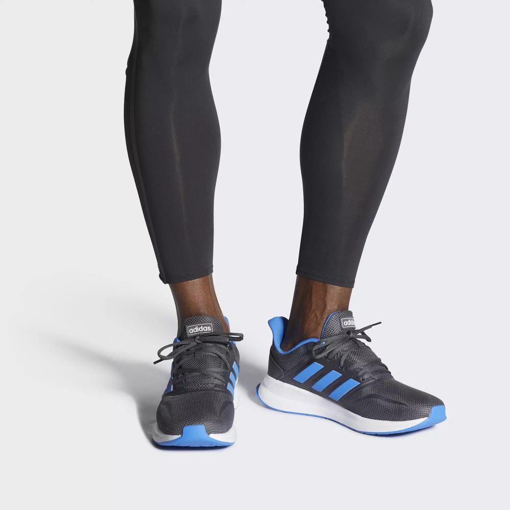 Adidas Runfalcon Tenis Para Correr Grises Para Hombre (MX-10302)